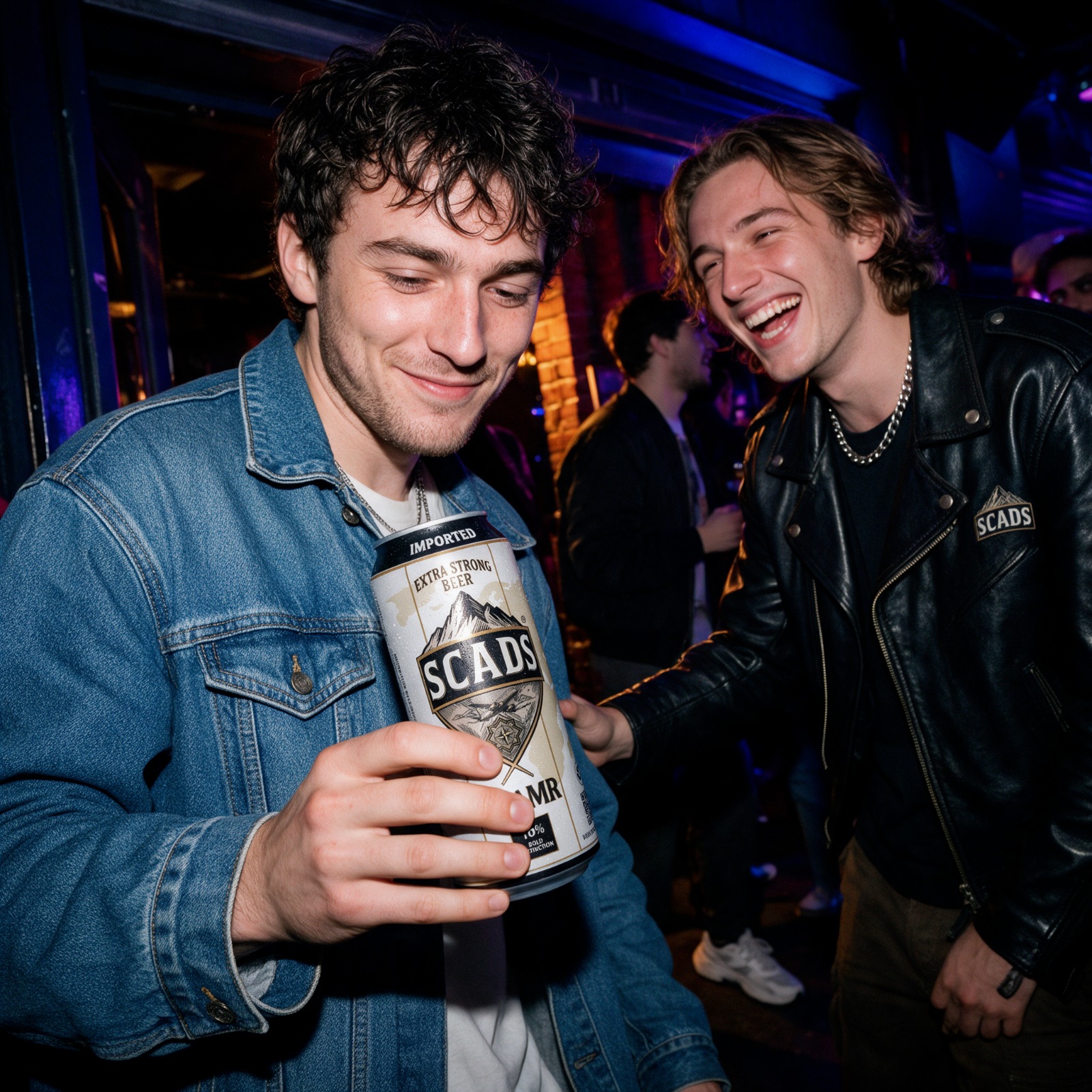 Friends enjoying SCADS in a lively night venue